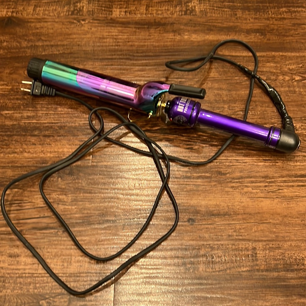 Hot tools rainbow large barrel curling iron